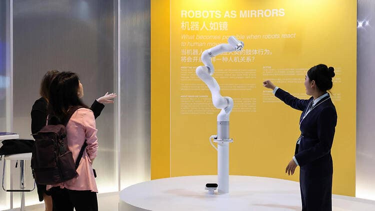 Get up-close with a friendly robot at ArtScience Museum’s In The Ether