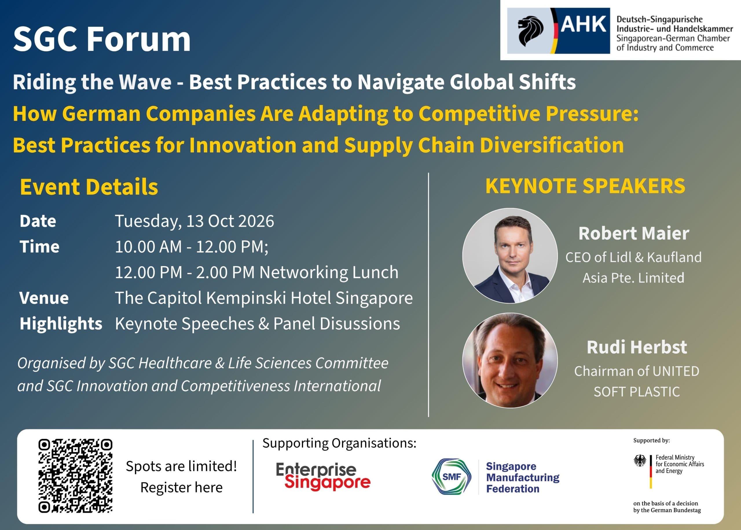SGC Forum: Riding the Wave – Best Practices to Navigate Global Shifts: How German Companies Are Adapting to Competitive Pressure: Best Pract