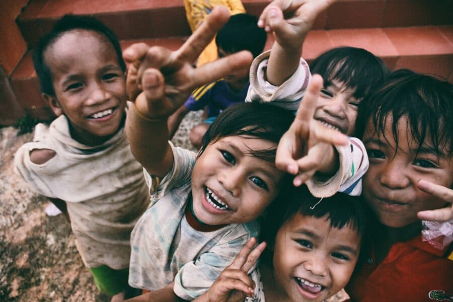 Children playing in a park