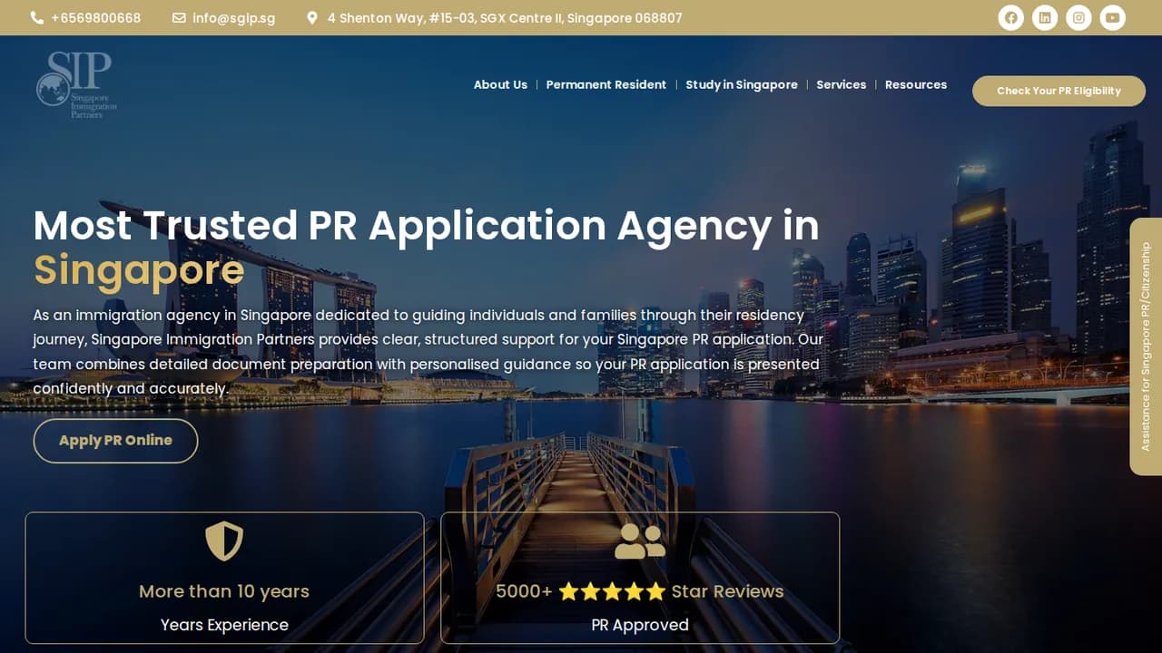 Singapore Immigration Partners hero