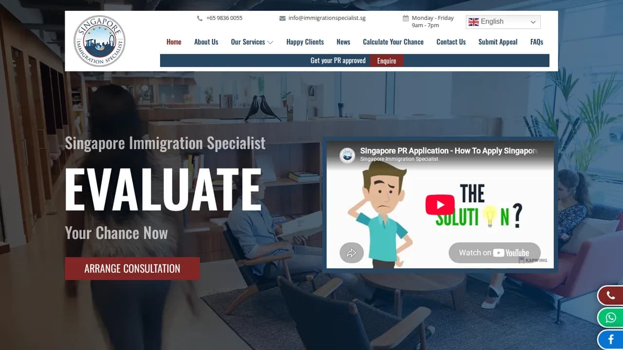 Singapore Immigration Specialist hero